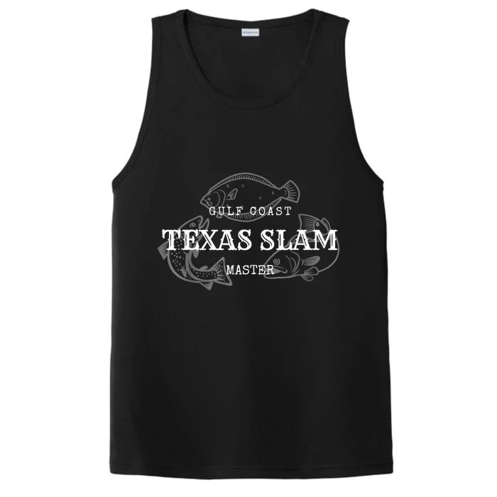 Gulf Coast Texas Grand Slam Fishing Master Tee Performance Tank