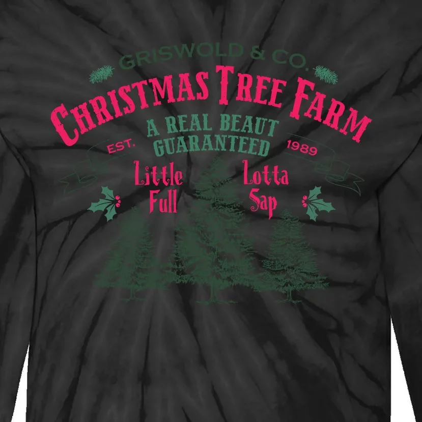 Griswold Christmas Tree Farm 1989 Christmas VacationChristmas Vacation Tie-Dye Long Sleeve Shirt