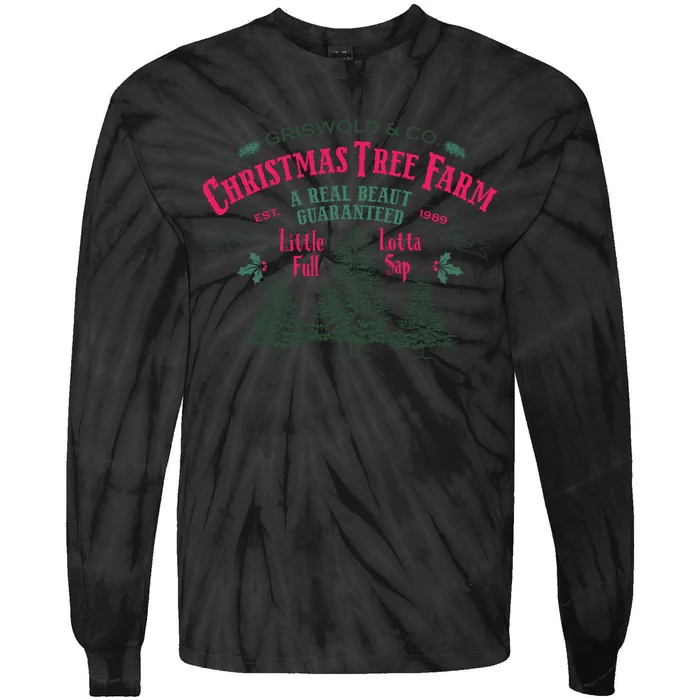 Griswold Christmas Tree Farm 1989 Christmas VacationChristmas Vacation Tie-Dye Long Sleeve Shirt