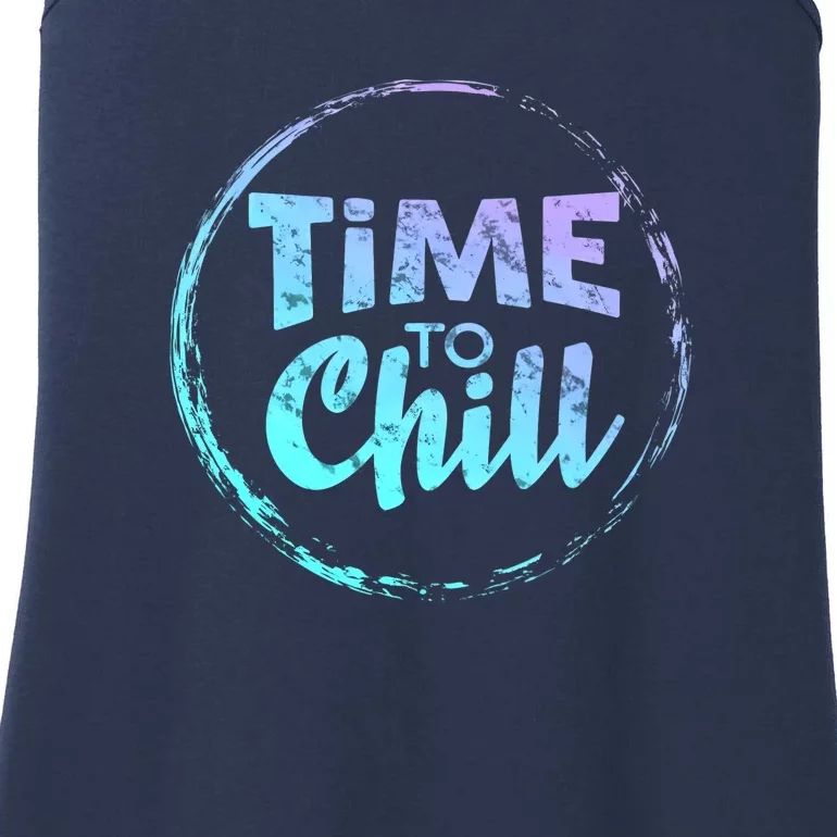 Graffiti Cool: Time To Chill Ladies Essential Tank