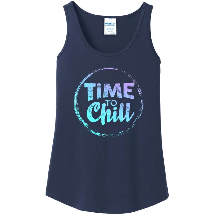 Graffiti Cool: Time To Chill Ladies Essential Tank