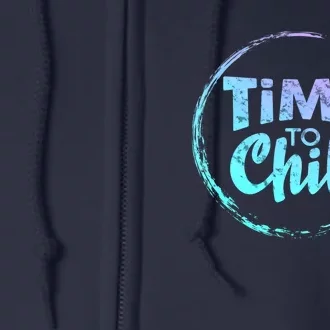 Graffiti Cool: Time To Chill Full Zip Hoodie