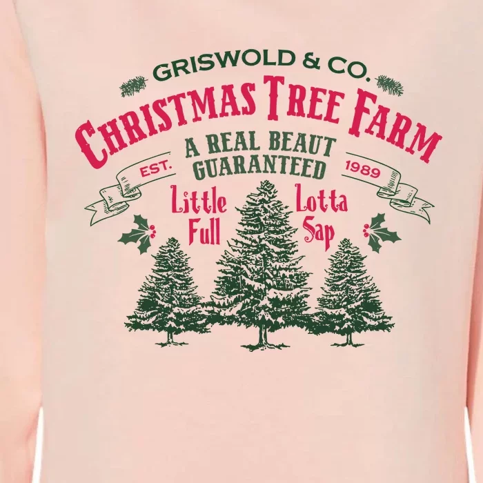 Griswold Christmas Tree Farm Holiday Christmas Party Womens California Wash Sweatshirt