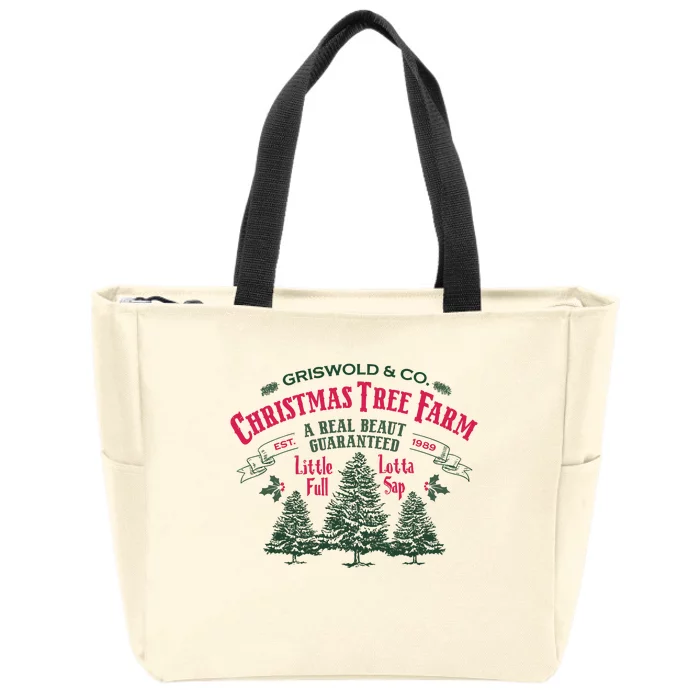 Griswold Christmas Tree Farm Holiday Christmas Party Zip Tote Bag