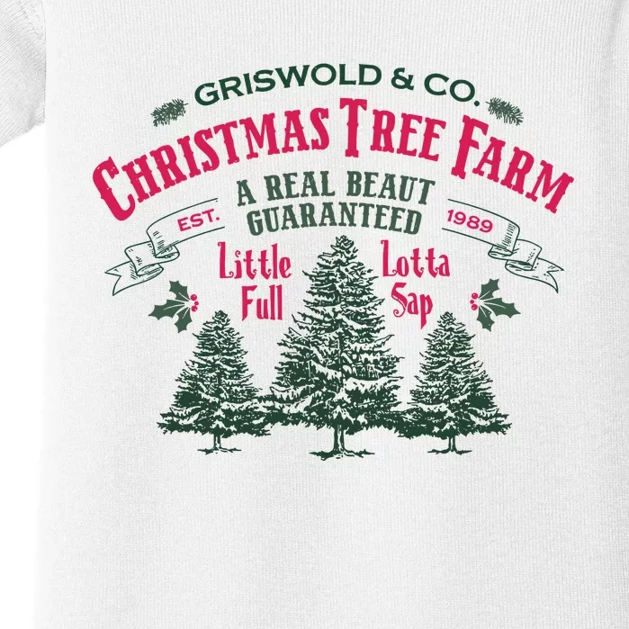 Griswold Christmas Tree Farm Holiday Christmas Party Baby Bodysuit