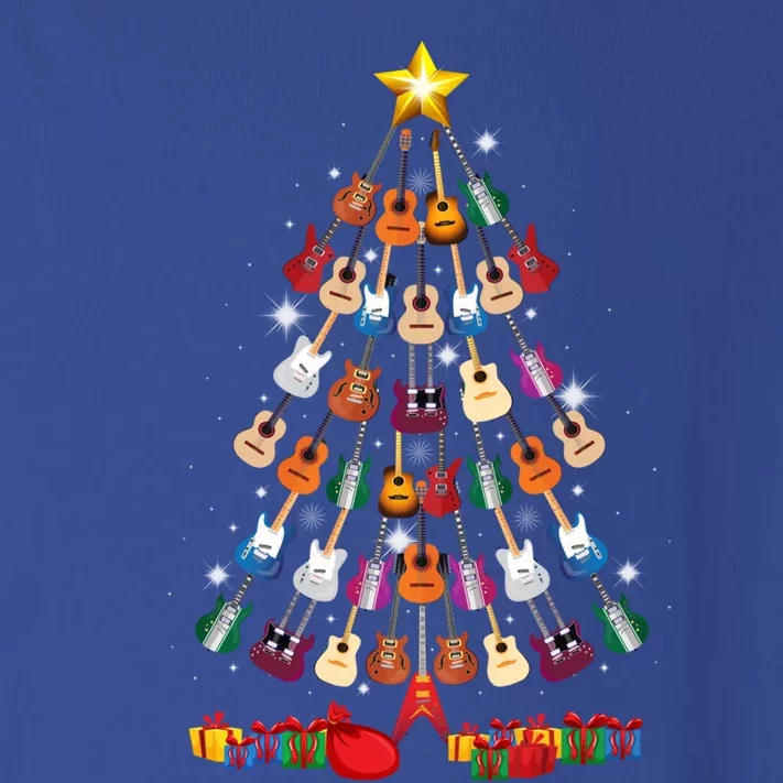 Guitar Christmas Tree Gift Funny Guitarist Merry Xmas Gift Meaningful Gift Toddler Long Sleeve Shirt