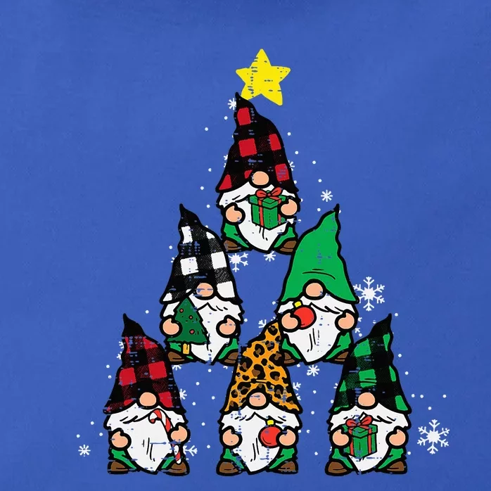 Gnomes Christmas Tree Funny Xmas Holidays Zip Tote Bag