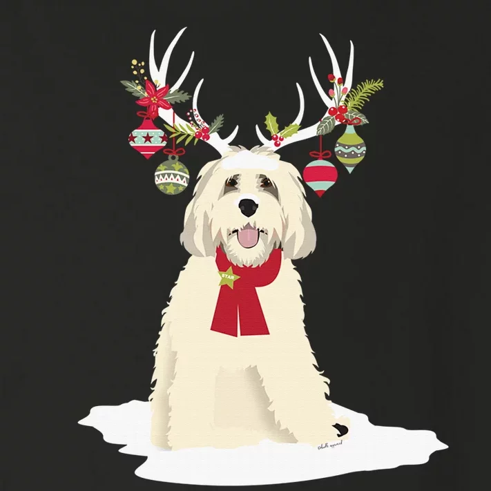 Goldendoodle Christmas Tree Light Pajama Dog Xmas Toddler Long Sleeve Shirt