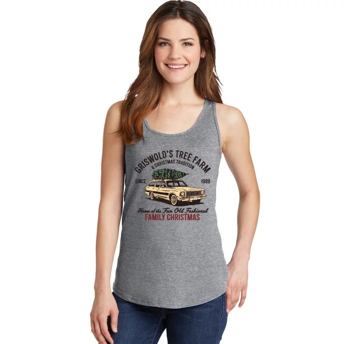 Griswold Christmas Tree Farm Vintage 1989 Classic Ladies Essential Tank