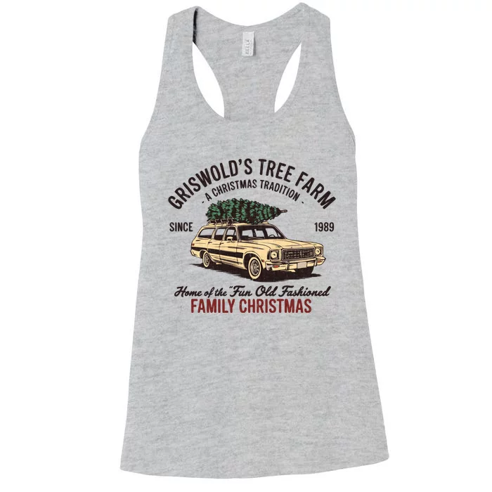 Griswold Christmas Tree Farm Vintage 1989 Classic Women's Racerback Tank