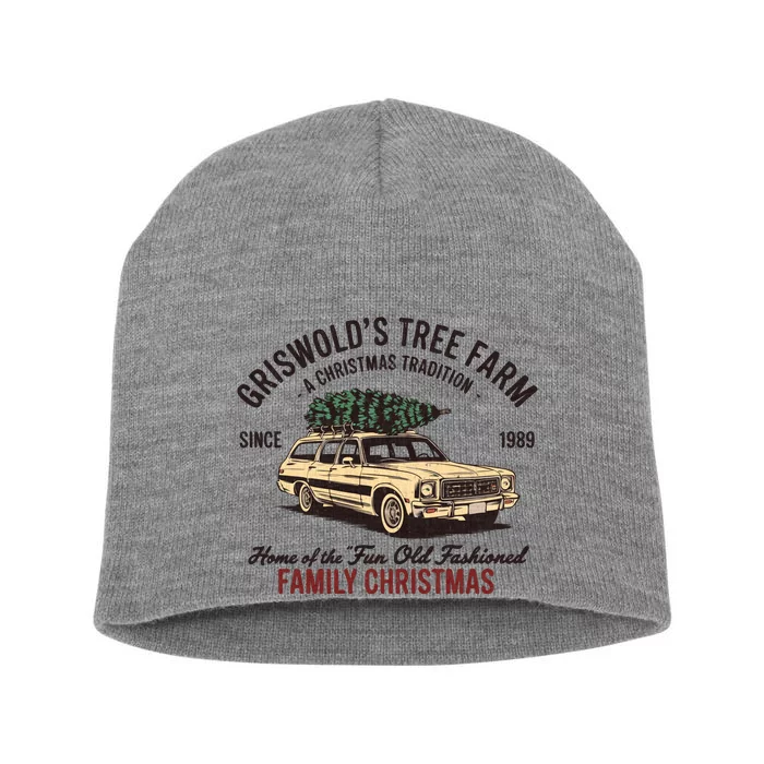 Griswold Christmas Tree Farm Vintage 1989 Classic Short Acrylic Beanie