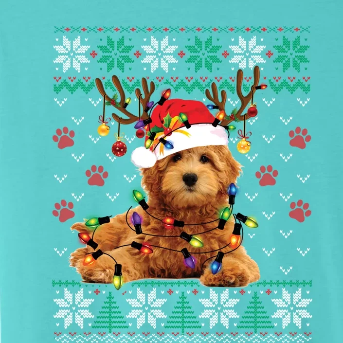 Goldendoodle Christmas Ugly Sweater Funny Dog Lover Xmas Great Gift ChromaSoft Performance T-Shirt