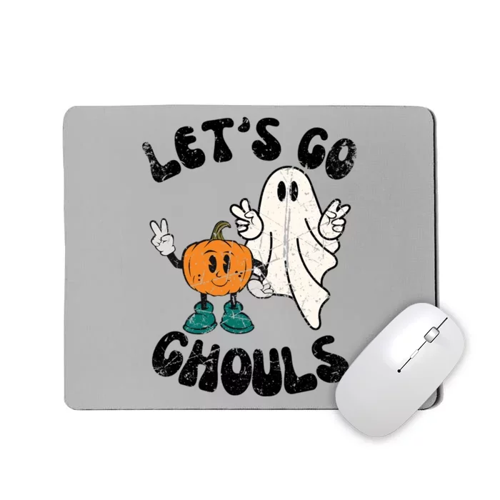 Groovy Cute Vintage Lets Go Ghouls Halloween Ghost Costume Gift Mousepad