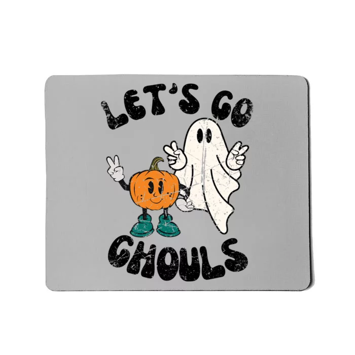 Groovy Cute Vintage Lets Go Ghouls Halloween Ghost Costume Gift Mousepad