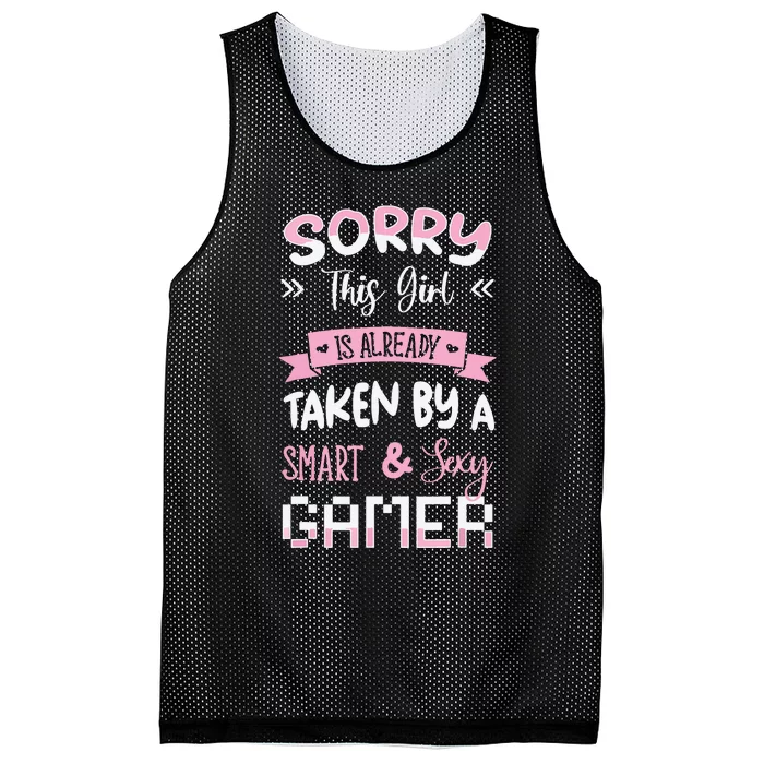 Gamer Computer Video Games Gaming Couple Girlfriend Gift Mesh Reversible Basketball Jersey Tank