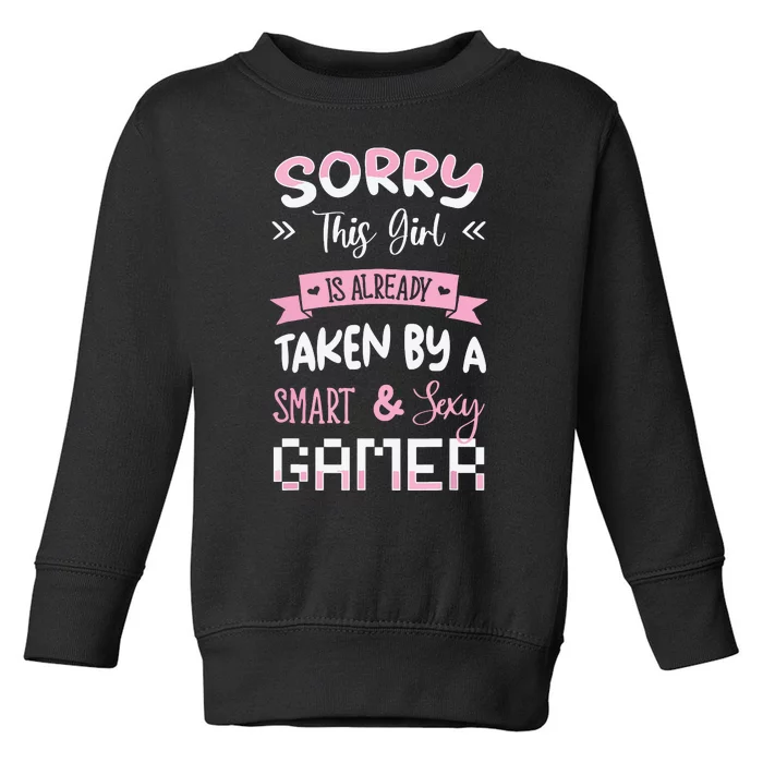 Gamer Computer Video Games Gaming Couple Girlfriend Gift Toddler Sweatshirt