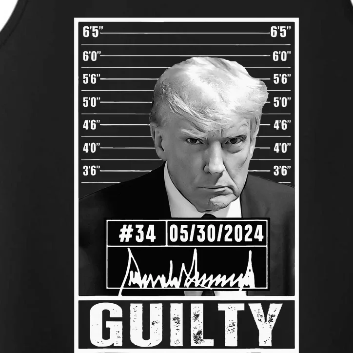 Guilty Conviction Verdict Donald Trump Mug Shot Jail Performance Tank