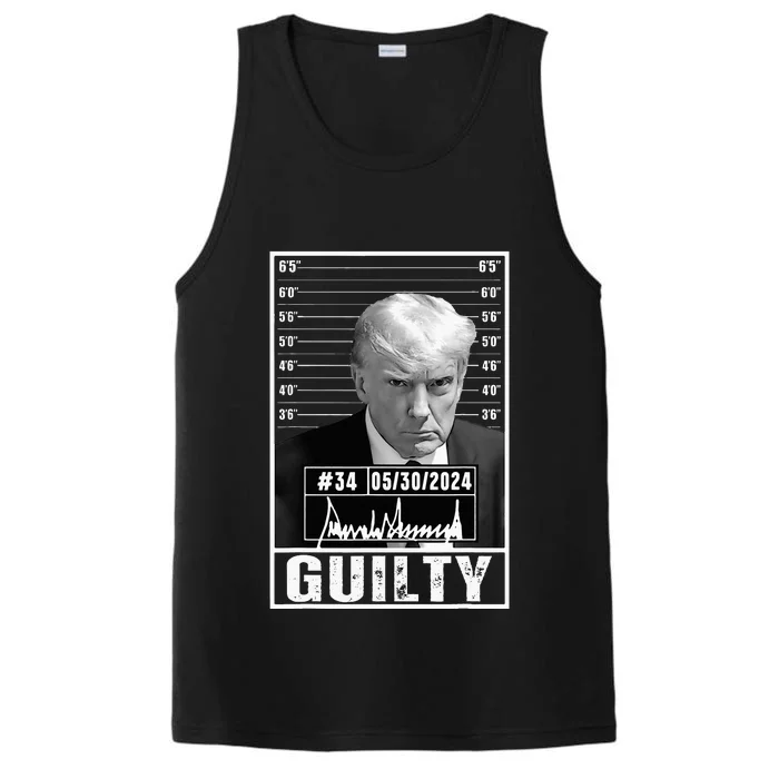 Guilty Conviction Verdict Donald Trump Mug Shot Jail Performance Tank