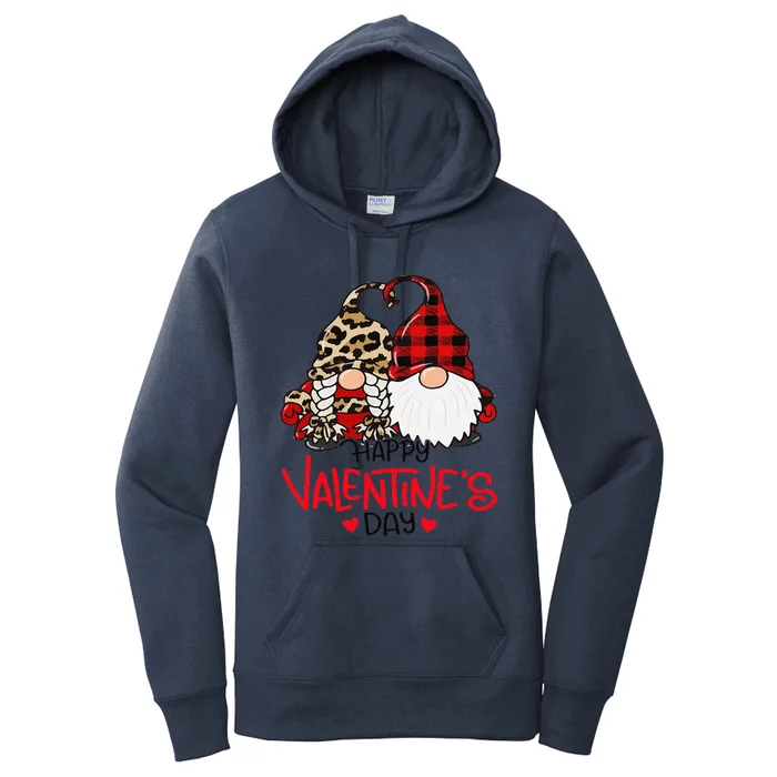 Gnomes Couple Valentines Day, Happy Valentine's Day Gift Women's Pullover Hoodie