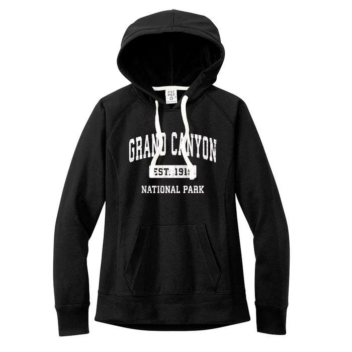 Grand Canyon Vintage National Park Sports Design Gift Women's Fleece Hoodie