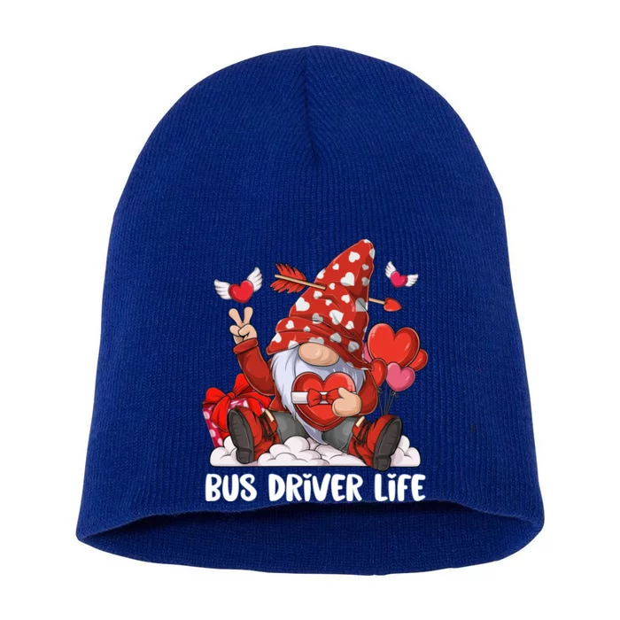 Gnome Couple Vanlentine Cute Bus Driver Life Gnome Cool Gift Short Acrylic Beanie