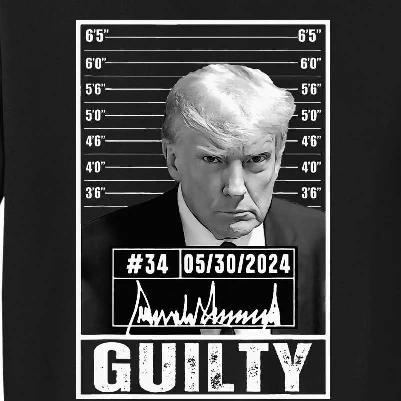 Guilty Conviction Verdict Donald Trump Mug Shot Jail Picture Sweatshirt