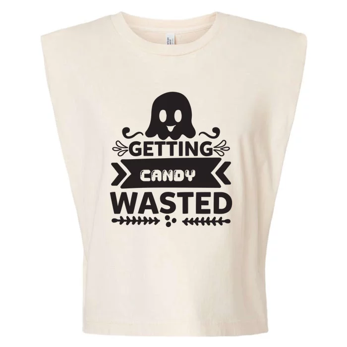 Getting Candy Wasted Garment-Dyed Women's Muscle Tee