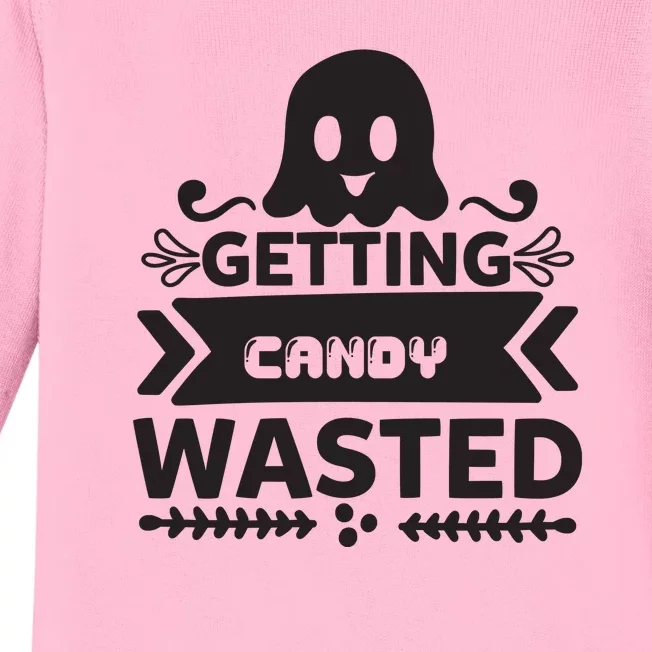 Getting Candy Wasted Baby Long Sleeve Bodysuit