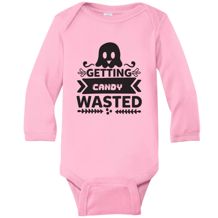 Getting Candy Wasted Baby Long Sleeve Bodysuit