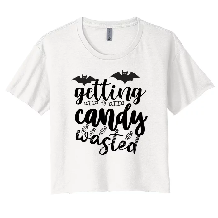 Getting Candy Wasted Women's Crop Top Tee