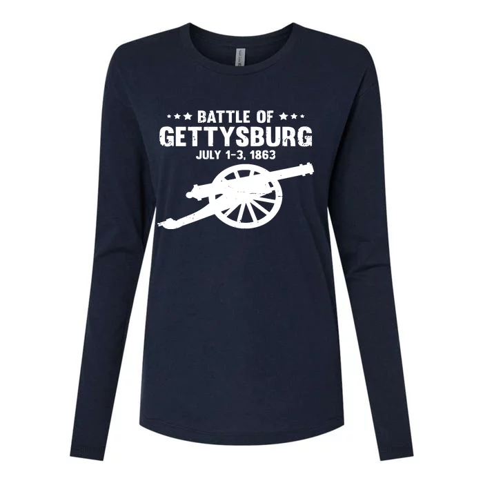 Gettysburg Civil War Battle Womens Cotton Relaxed Long Sleeve T-Shirt