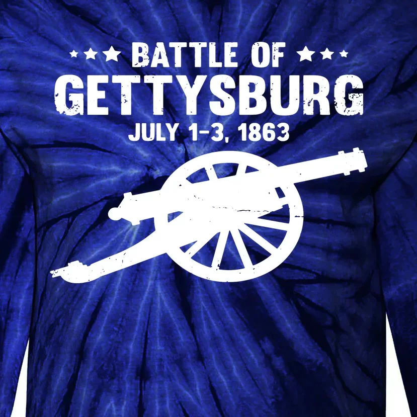 Gettysburg Civil War Battle Tie-Dye Long Sleeve Shirt