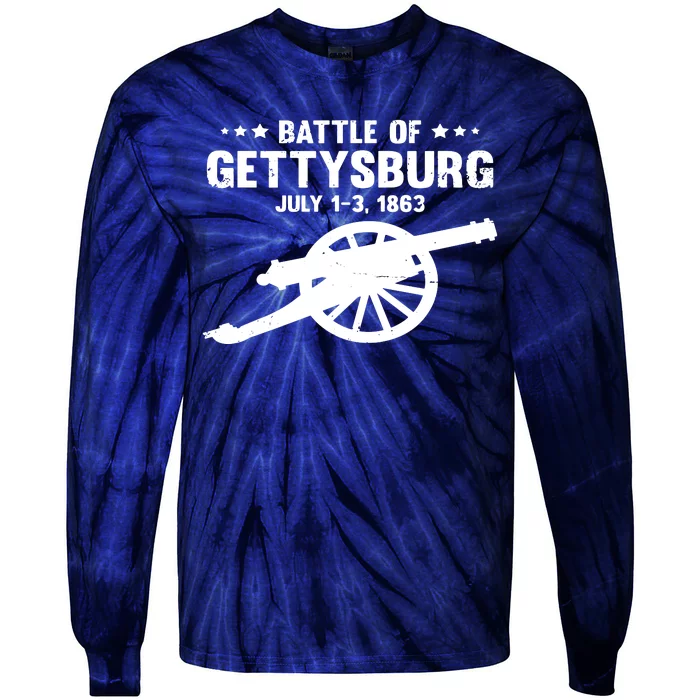 Gettysburg Civil War Battle Tie-Dye Long Sleeve Shirt