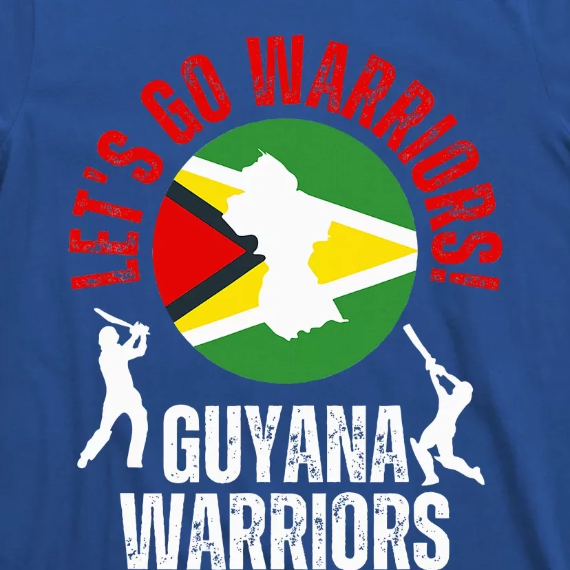 Guyana Cricket With Flag And Batsmen Fan T-Shirt