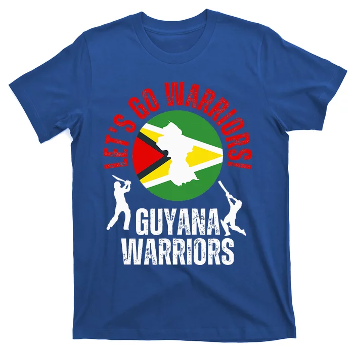 Guyana Cricket With Flag And Batsmen Fan T-Shirt