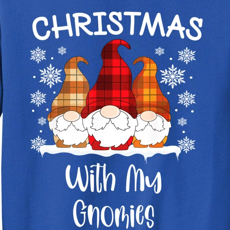 Gnome Christmas With My Gnomies Gift Tall Sweatshirt