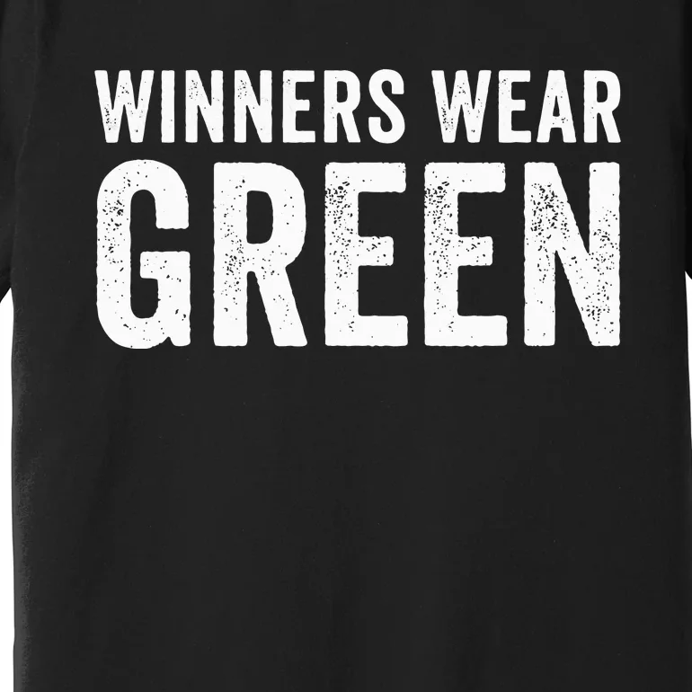 Green Color War Camp Team Game Competition Winners Premium T-Shirt