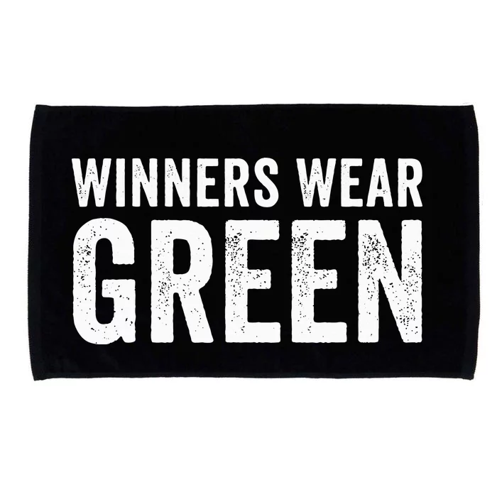 Green Color War Camp Team Game Competition Winners Microfiber Hand Towel