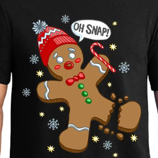 Gingerbread Cookie Xmas Oh Snap Funny Cute Christmas Gift Pajama Set