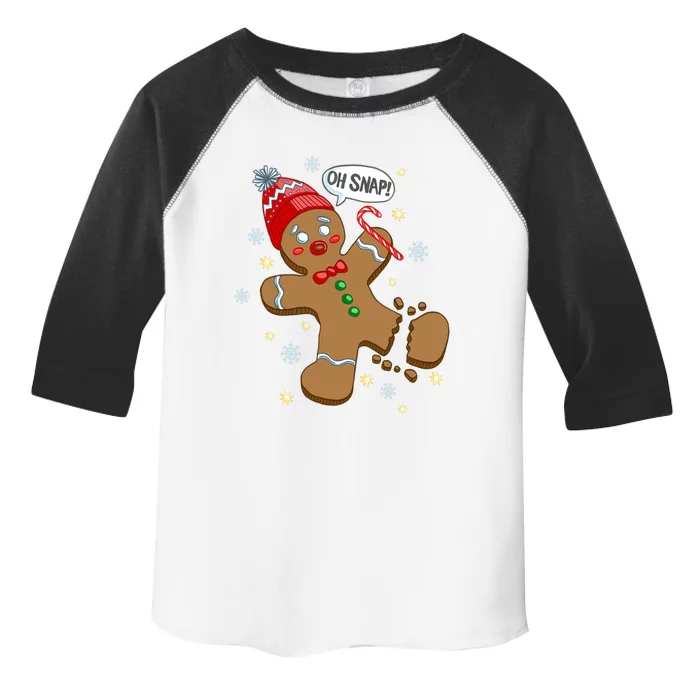 Gingerbread Cookie Xmas Oh Snap Funny Cute Christmas Gift Toddler Fine Jersey T-Shirt