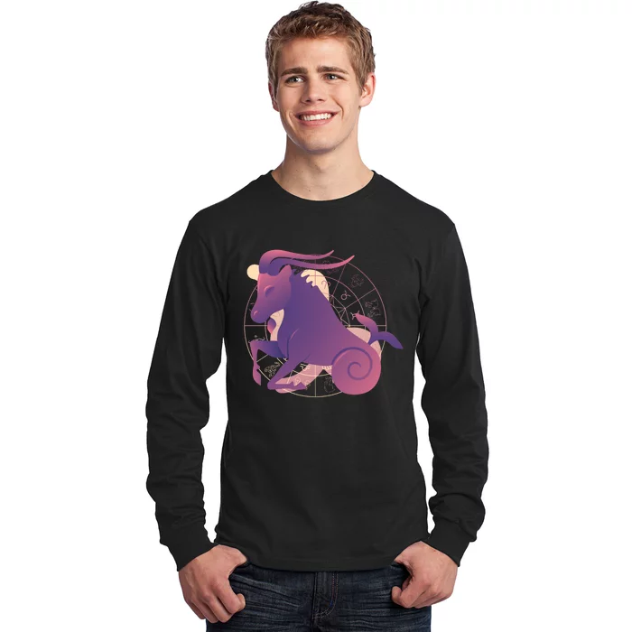 Goat Capricorn Zodiac Long Sleeve Shirt