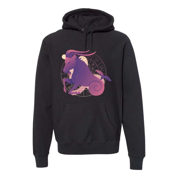 Goat Capricorn Zodiac Premium Hoodie