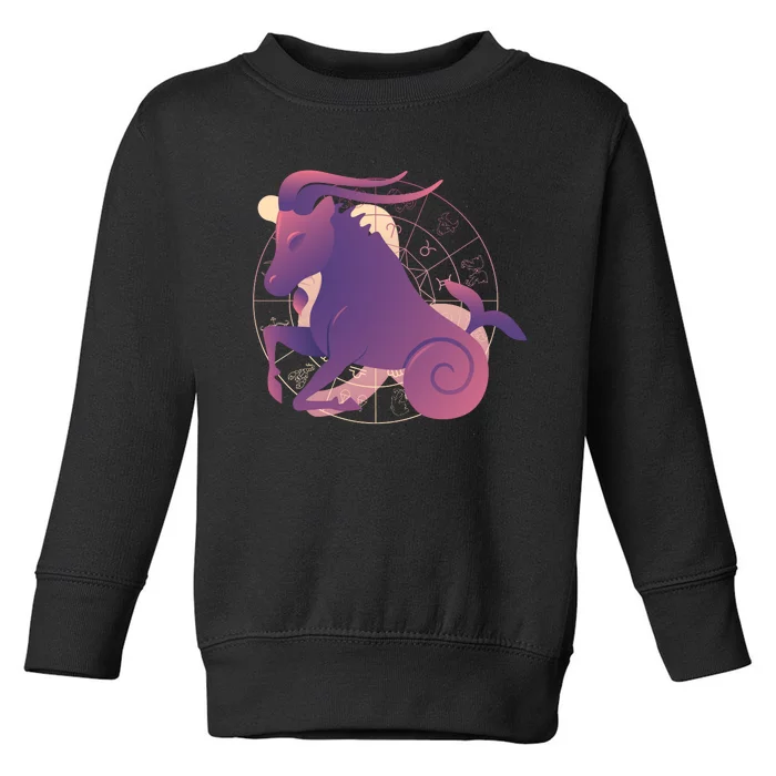 Goat Capricorn Zodiac Toddler Sweatshirt