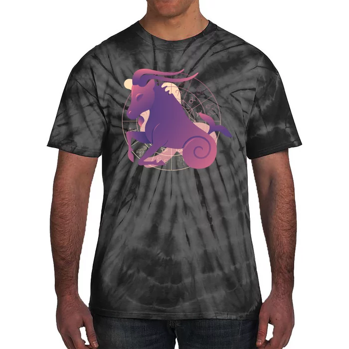 Goat Capricorn Zodiac Tie-Dye T-Shirt