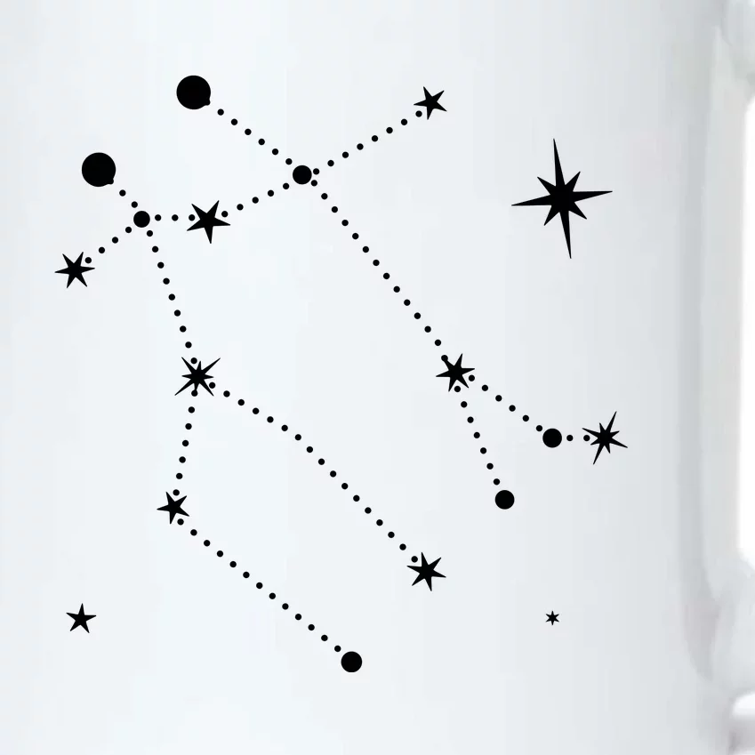 Gemini Constellation Zodiac Black Color Changing Mug