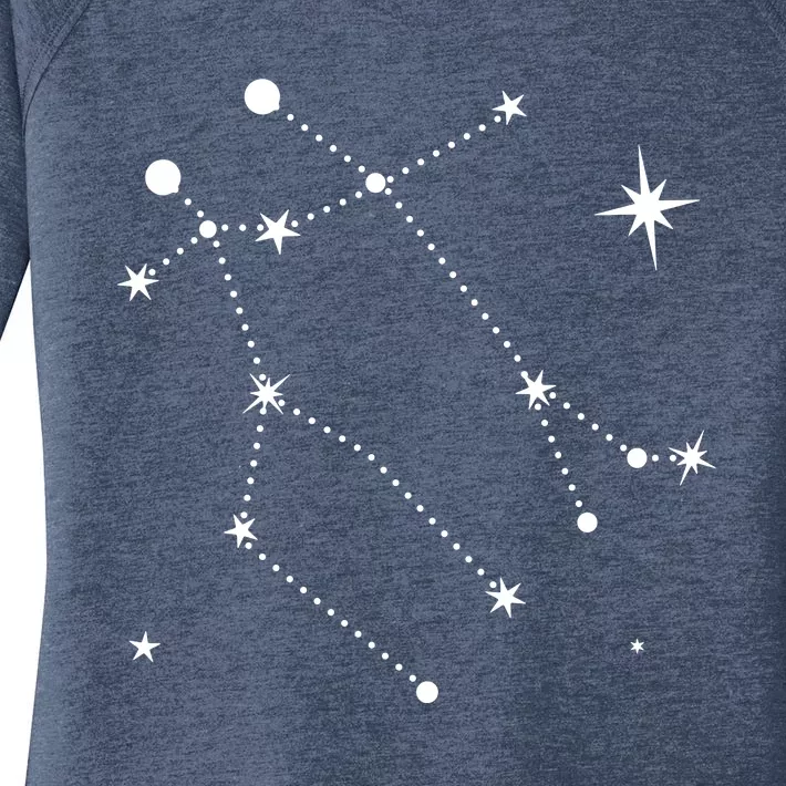 Gemini Constellation Zodiac Women's Perfect Tri Tunic Long Sleeve Shirt