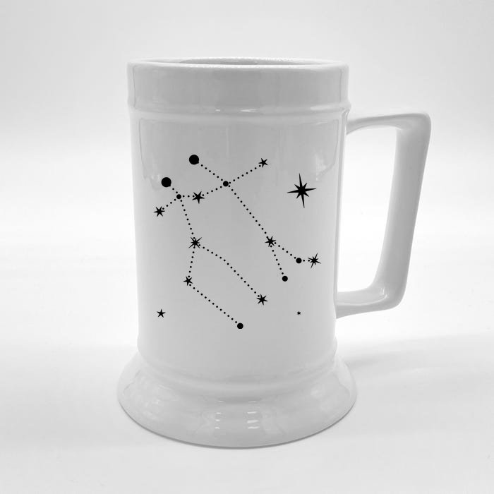 Gemini Constellation Zodiac Front & Back Beer Stein