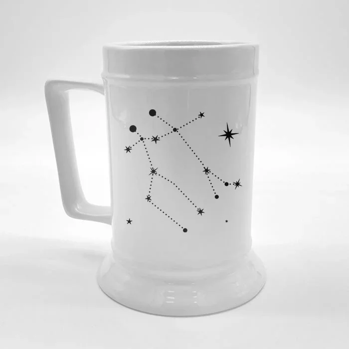 Gemini Constellation Zodiac Front & Back Beer Stein