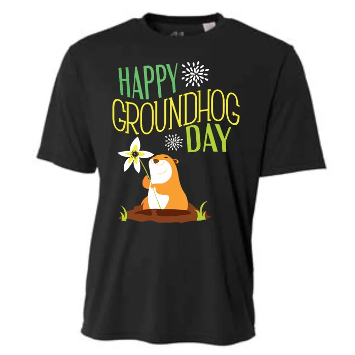 Groundhog Day 2024 Happy Ground Hog Cooling Performance Crew T-Shirt