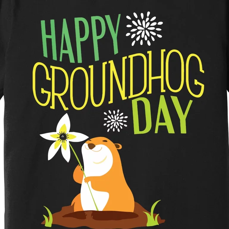 Groundhog Day 2024 Happy Ground Hog Premium T-Shirt